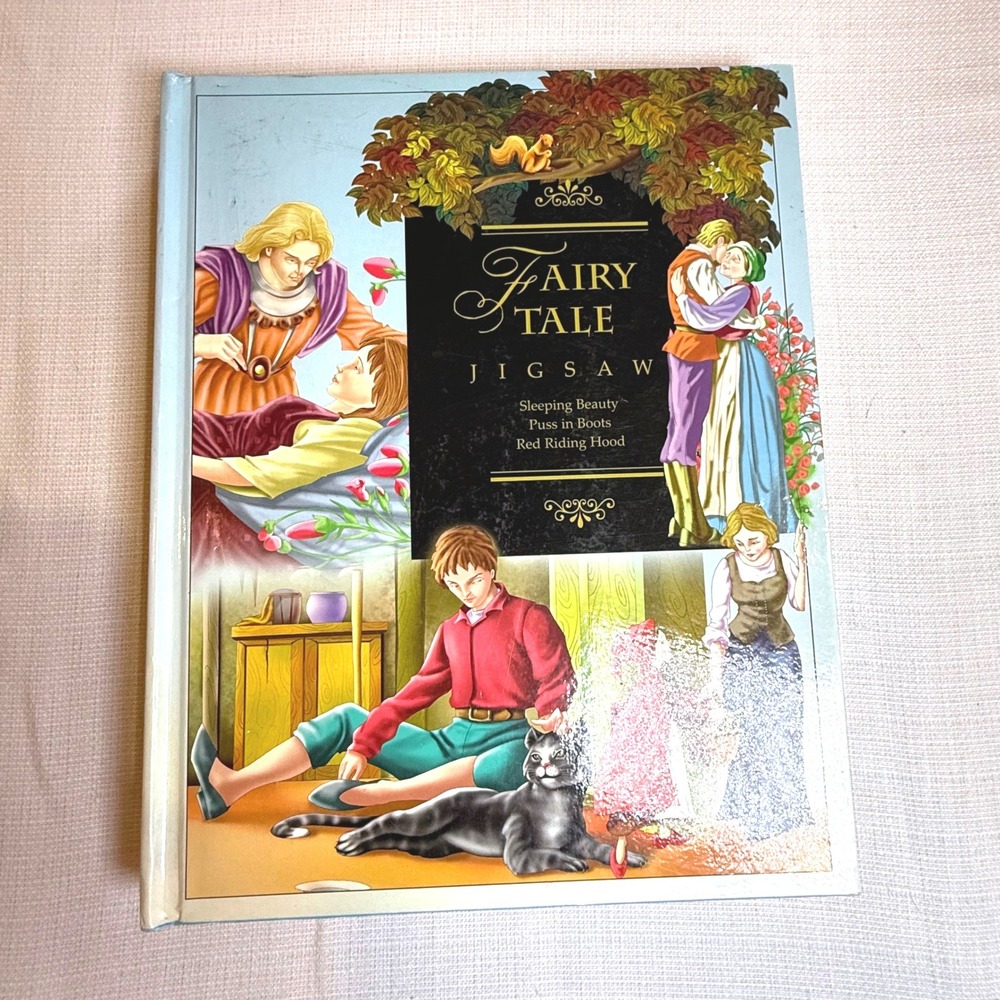 Innovage Fairy‎ Tale Jigsaw Puzzle Book 2004 Sleeping Beauty Puss Boots Red Hood